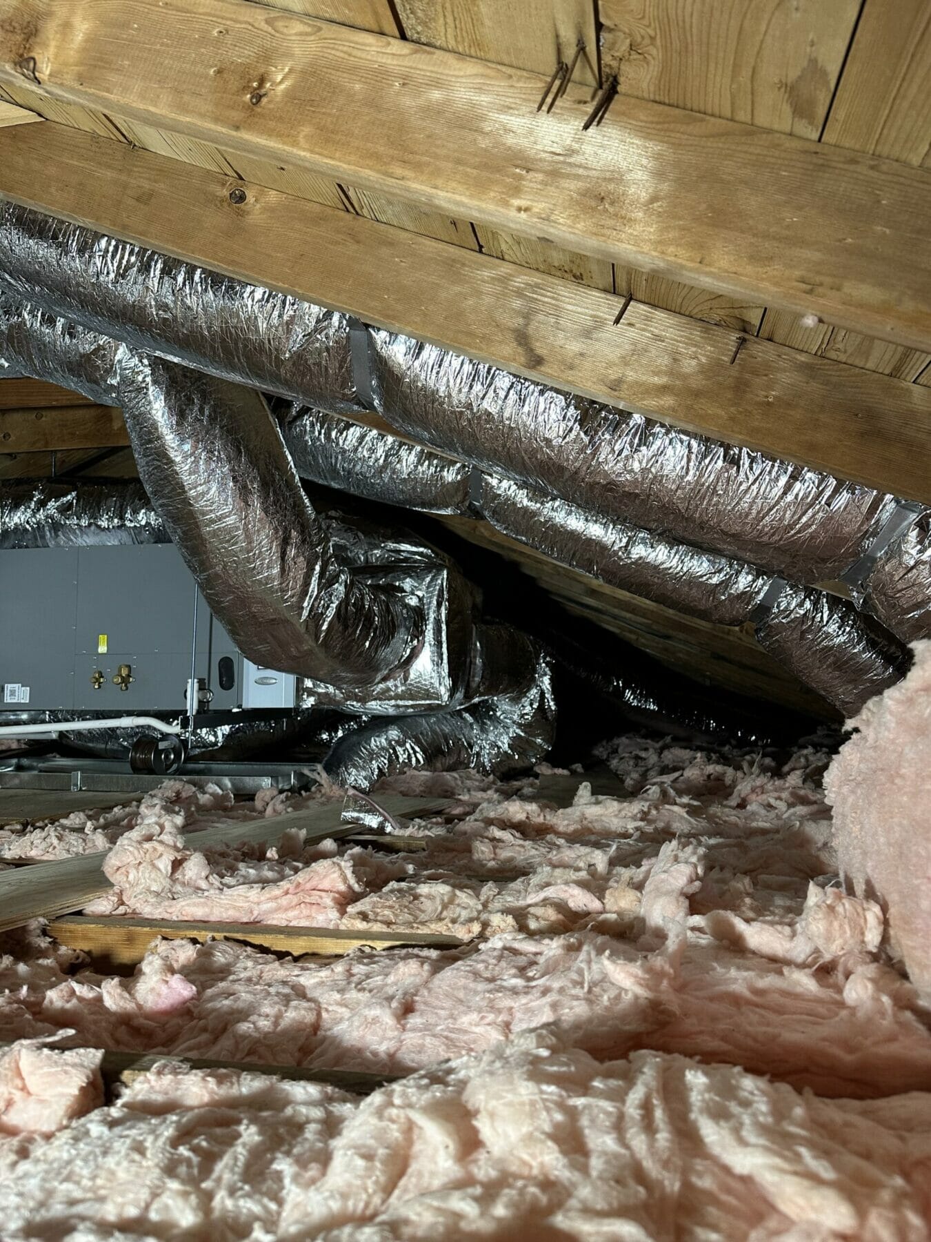 New Air ducts in attic